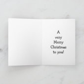 おもしろいクリスマス・ユーモア・グリーティング・カード「斑点」 シーズンカード (内部)