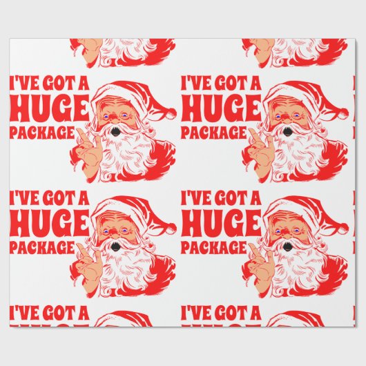 おもしろいクリスマス ラッピングペーパー (フラット)
