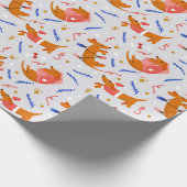 おもしろいクリスマス ラッピングペーパー (角)