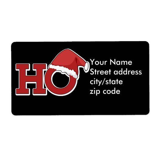 おもしろいクリスマス ラベル (正面)