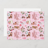 おもしろいクリスマス – 印刷可能デジタルデザイン ポストカード (正面/裏面)