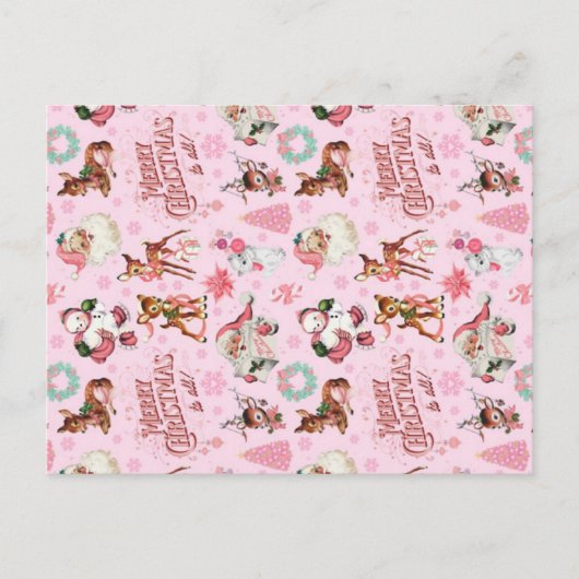 おもしろいクリスマス – 印刷可能デジタルデザイン ポストカード (正面)