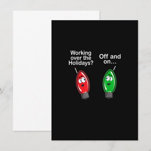 おもしろいクリスマス 招待状 (正面/裏面)