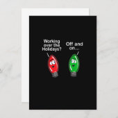 おもしろいクリスマス 招待状 (正面/裏面)