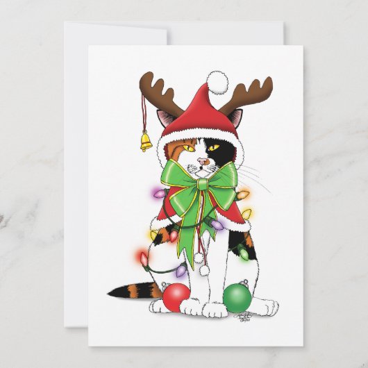 おもしろいクリスマス 招待状 (裏面)