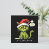 おもしろいクリスマス「新しい人々」のMeowy猫好き 招待状 (スタンド正面)