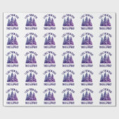 おもしろいクリスマス：私は厚く実在て元気だ ラッピングペーパー (フラット)