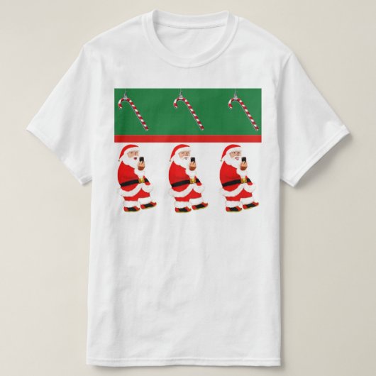 おもしろいクリスマス Tシャツ (デザイン正面)