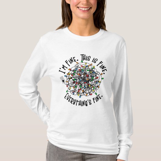 おもしろいクリスマス Tシャツ (正面)