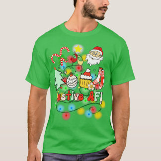おもしろいクリスマスAf Tシャツ