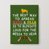 おもしろいクリスマスBS最高のを広げる方法を切り詰める 缶バッジ (正面)