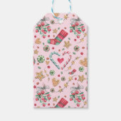 おもしろいクリスマスCookieとキャンディ ギフトタグ (正面)