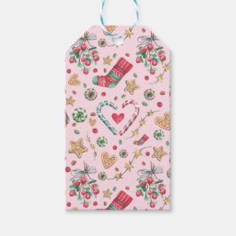 おもしろいクリスマスCookieとキャンディ ギフトタグ