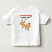 おもしろいクリスマスCookieテスター休日ベーキングトッド トドラーTシャツ (裏面)