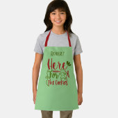 おもしろいクリスマスCookieワードアートの名前の追加 エプロン (インサイチュ)
