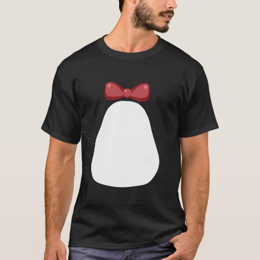 おもしろいクリスマスDIYペンギン衣装フリPengui Tシャツ (正面)