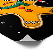 おもしろいクリスマスOHスナップジンジャーブレッドマンクッキーX M ポスター (角)