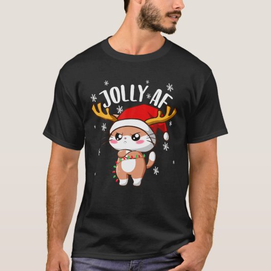 おもしろいクリスマスSおもしろいクリスマスPajamaすてき AF Tシャツ (正面)