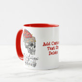 おもしろいクリス不気味スクリスマスパーティー マグカップ (正面左)