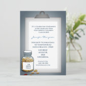 おもしろいクリップボード医学卒業パーティー 招待状 (スタンド正面)