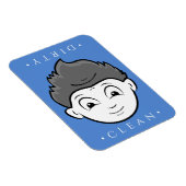 おもしろいクリーンボーイ、汚い老人食洗機磁石 マグネット (右側)