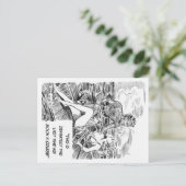 おもしろいクルージング旅行はがき ポストカード (スタンド正面)