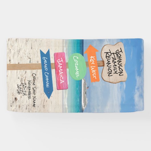 おもしろいクルーズ船デコカスタムアクルーズドア – 4ポート 横断幕 (横)