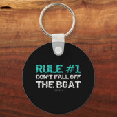 おもしろいクルーズ – ルール#1ボートから秋しない キーホルダー (正面)