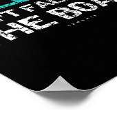 おもしろいクルーズ – ルール#1ボートから秋しない ポスター (角)