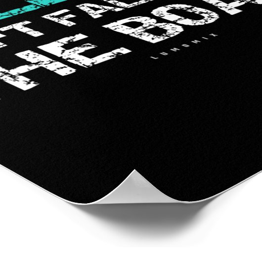 おもしろいクルーズ – ルール#1ボートから秋しない ポスター (角)