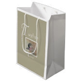 おもしろいクレーン ミディアムペーパーバッグ (裏面アングル)