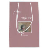 おもしろいクレーン ミディアムペーパーバッグ (正面)