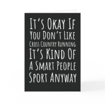 おもしろいクロスカントリー走カード ランナー トラック XC