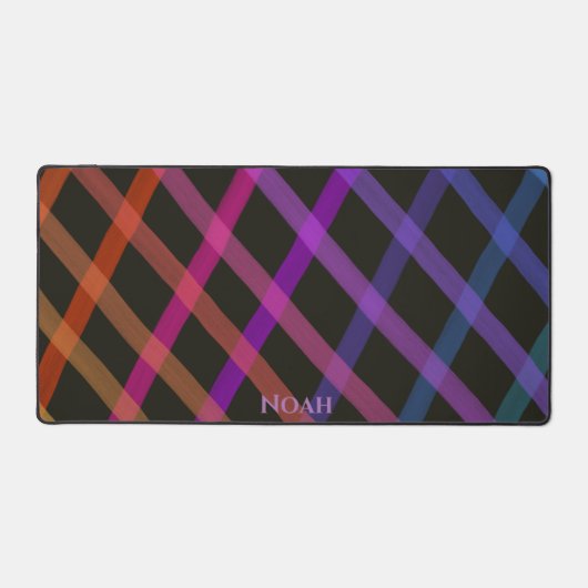 おもしろいクロスハッピーレインボー デスクマット (正面)