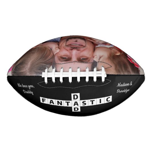 おもしろいクロスワードパズルファンタスティック最高のパパエバーフォト アメリカンフットボール (正面)