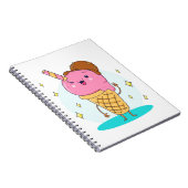 おもしろいクールかわいいアイスクリーム ノートブック (右側)