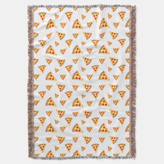 おもしろいクールのスライス白のパターン スローブランケット (正面縦)