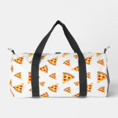 おもしろいクールのスライス白のパターン ダッフルバッグ (正面)