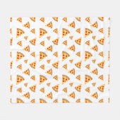 おもしろいクールのスライス白のパターン フリースブランケット (正面(横))