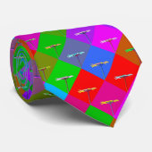 おもしろいクールカラフルデイジー花柄 ネクタイ (ロール)