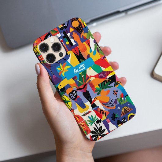 おもしろいクールカラフルマンガパーソナライズされたー Case-Mate iPhoneケース