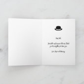 おもしろいクールパパかわいい父の日の写真カスタム写真 シーズンカード (内部)