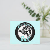 おもしろいクールレトロクーガーオタク系のベイト ポストカード (スタンド正面)