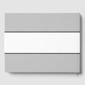 おもしろいクール冬グレー白ストライプ色の"北極" ゲストブック (裏面)