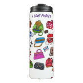 おもしろいクール図解入りの、写真付きの財布模様 タンブラー (正面)