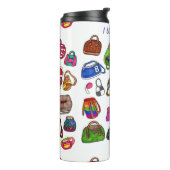 おもしろいクール図解入りの、写真付きの財布模様 タンブラー (回転左)