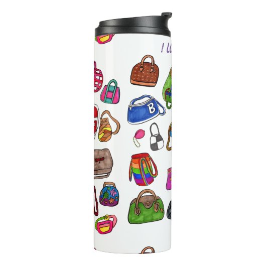 おもしろいクール図解入りの、写真付きの財布模様 タンブラー (回転左)