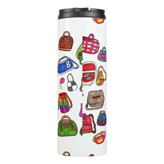 おもしろいクール図解入りの、写真付きの財布模様 タンブラー (裏面)