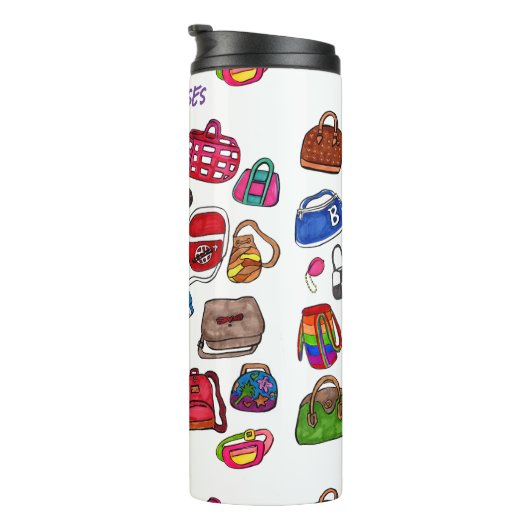 おもしろいクール図解入りの、写真付きの財布模様 タンブラー (回転右)