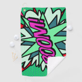 おもしろいクール漫画ブームモダン ゴルフタオル (インサイチュ)